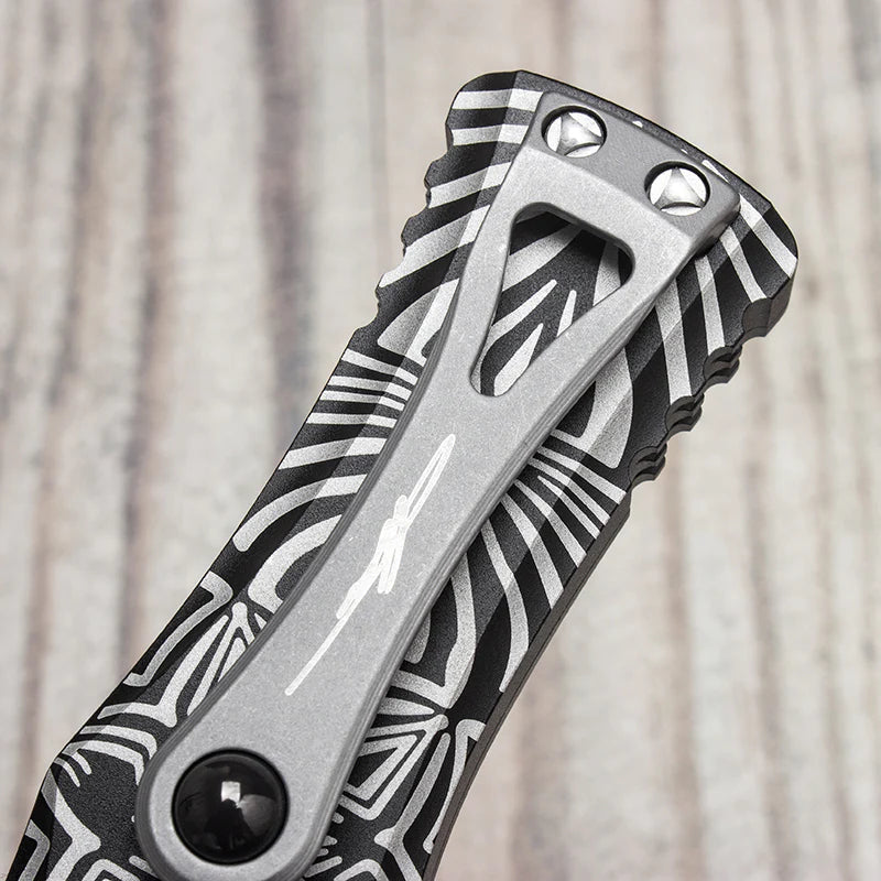 Spider Pattern Automatic Knife - Tophatter Daily Deals