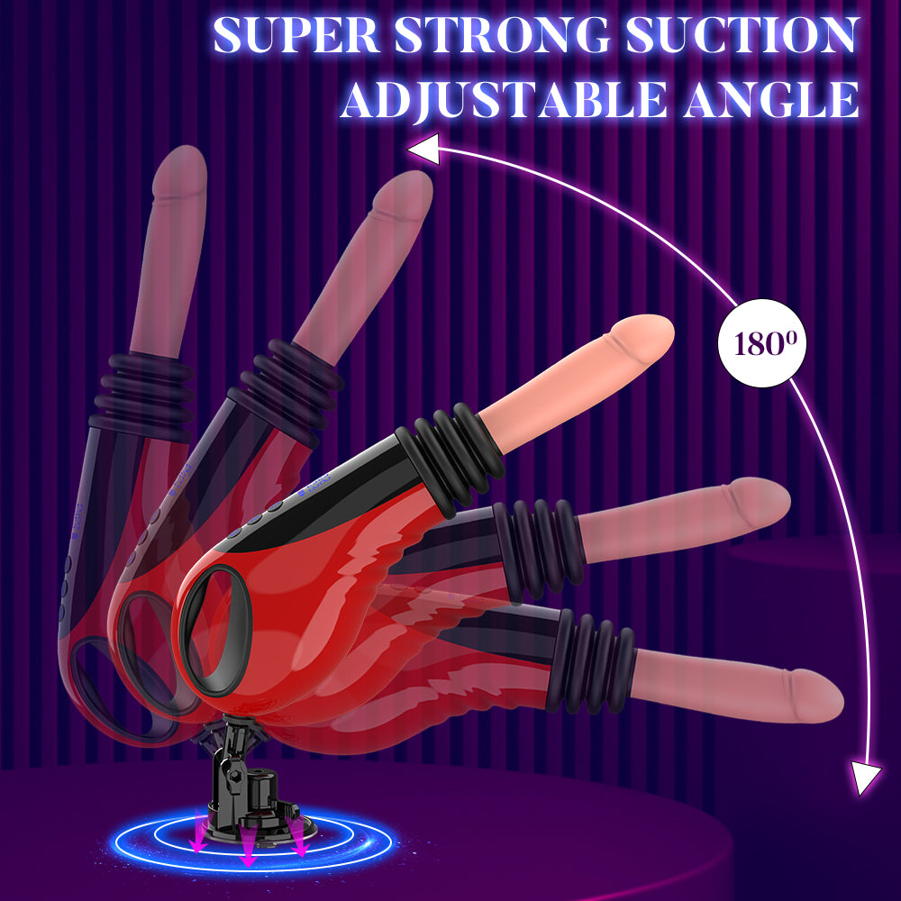 Acmejoy - 9 Thrusting Vibrating Heating Dildo Sex Machine Dildos - Tophatter Daily Deals