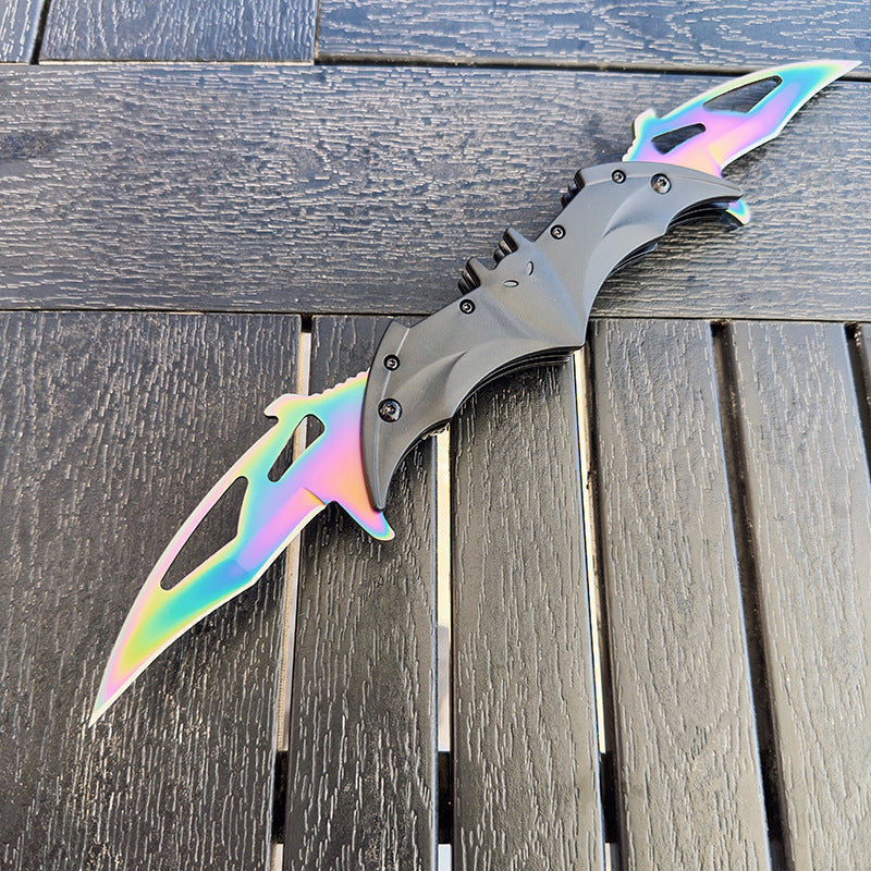 Batman Knife Twin 2 Blade Folding Knife - Tophatter Daily Deals