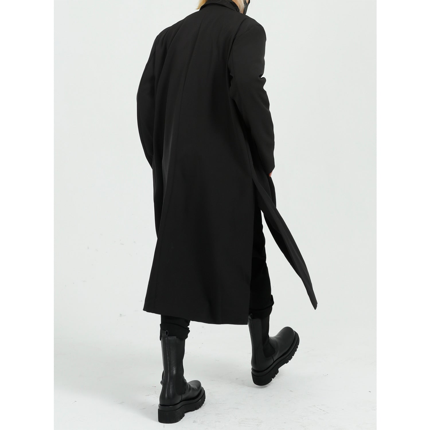 Lightweight Relaxed Men’s Overcoat - Long Polyester Spring 3D Changing Face Moving Picture Frame - Tophatter Daily Deals