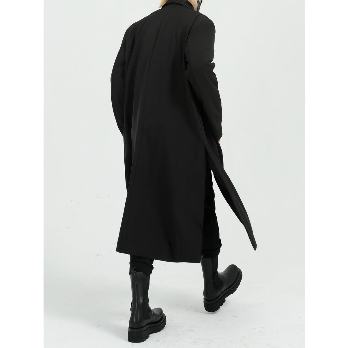 Lightweight Relaxed Men’s Overcoat - Long Polyester Spring 3D Changing Face Moving Picture Frame - Tophatter Daily Deals