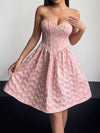 Heart Sweetheart Neck Mini Dress Casual Dresses - Tophatter Daily Deals