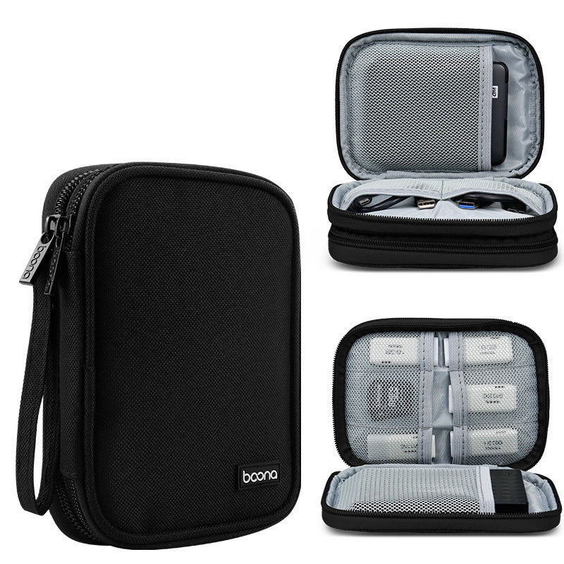 2.5-inch Mobile Hard Disk Protective Cover For Portable Storage Black Upgraded double layer 0 - Tophatter Daily Deals