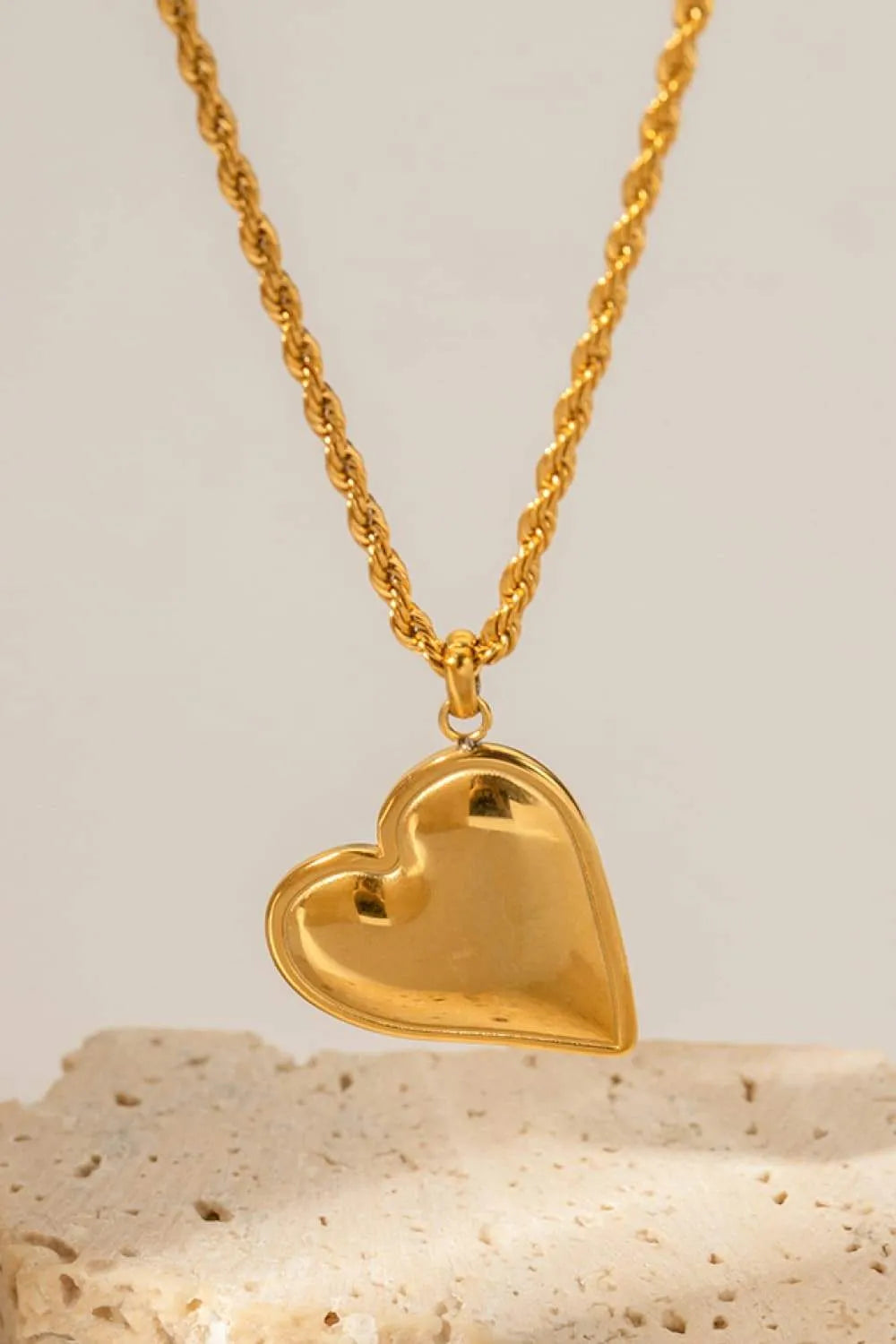 Heart Pendant Copper Necklace Necklaces - Tophatter Daily Deals