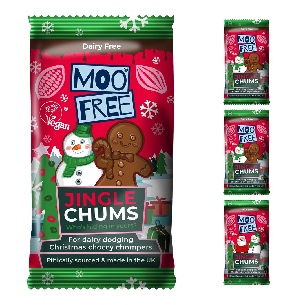 Jingle Chums Surprises | Vegan Christmas Chocolate, Dairy-Free Kids Treat - 15g Chocolate - Tophatter Daily Deals