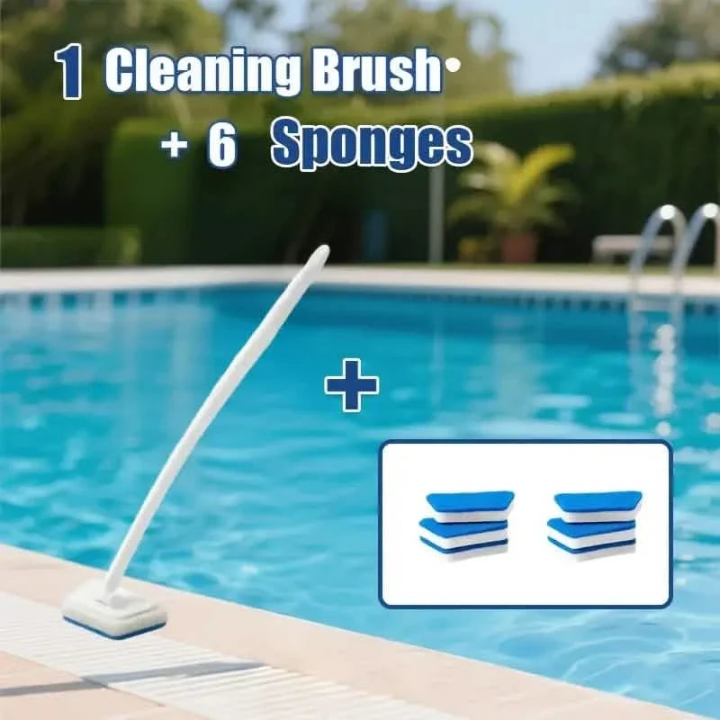 7-Piece Set: Detachable Cleaning Brush with 7 Sponges for Bathtub, Tile, Floor & Window Kitchen Tools & Gadgets - Tophatter Daily Deals