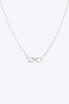Figure 8 Lobster Clasp 925 Sterling Silver Necklace Silver One Size Necklaces - Tophatter Daily Deals