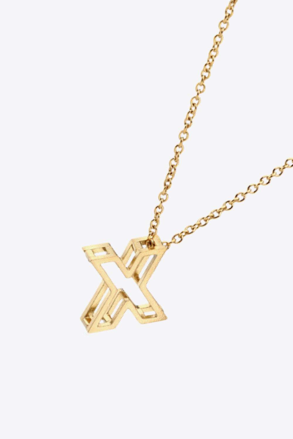 U to Z Letter Pendant Nekclace Necklaces - Tophatter Daily Deals