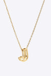 A to J Letter Pendant Nekclace J One Size Necklaces - Tophatter Daily Deals
