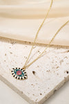 Evil Eye Pendant Gold Plated Chain Necklace Necklaces - Tophatter Daily Deals