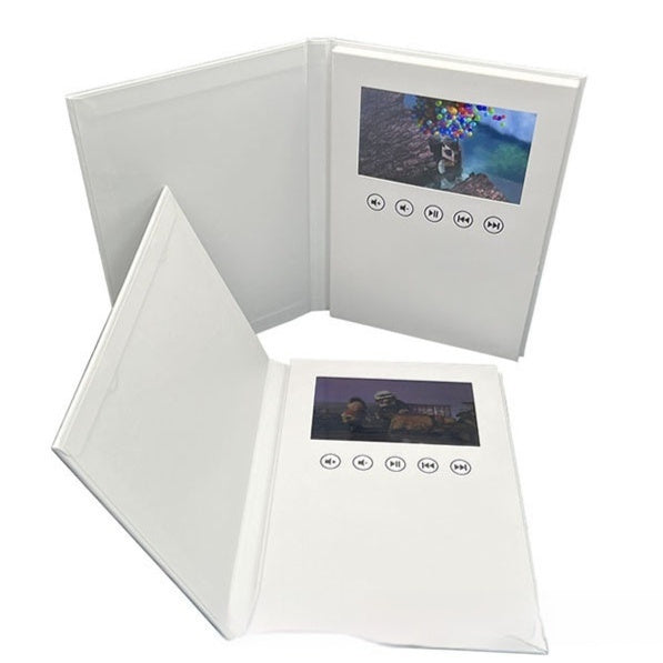 Brochure Paper Blank 7-inch Greeting Card White Hardcover Video Book 297x210x15MM 0 - Tophatter Daily Deals