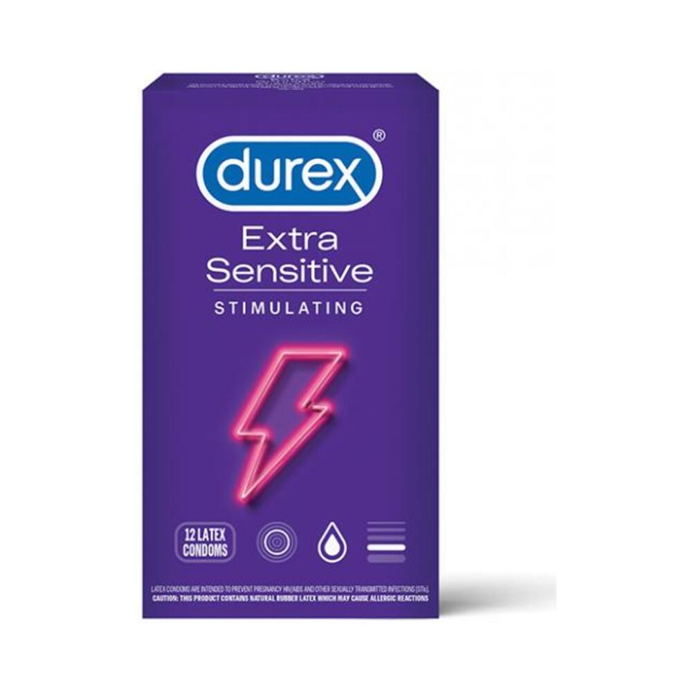 Durex Extra Sensitive Lubricated Condom Stimulating 12-pack - Tophatter Daily Deals