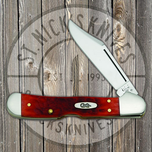 Case Mini CopperLock - Dark Red Jigged Bone - 06996 Traditional Knives - Tophatter Daily Deals
