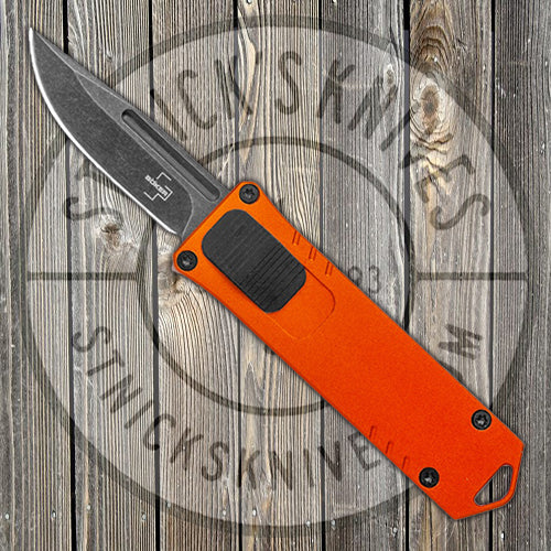 Boker Plus USB OTF - Orange Aluminum Handle - D2 Steel - Automatic - 06EX275SOI Knives - Tophatter Daily Deals