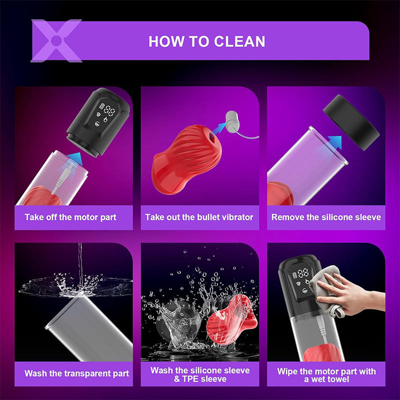 Alexander- 7 Vibrating & 5 Sucking Penis Pump Vacuum Suction Male Penis Extender Penis Pumps - Tophatter Daily Deals