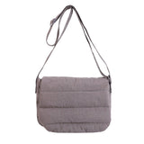 Afton Quilted Foldover Crossbody Gray Handbags & Wallets - Tophatter Daily Deals