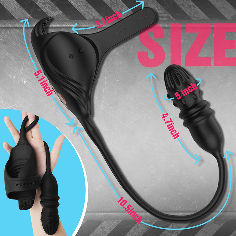 Acmejoy – Thrusting & Vibrating Glans Trainer for Intense Penis and Anal Stimulation Anal Toys - Tophatter Daily Deals