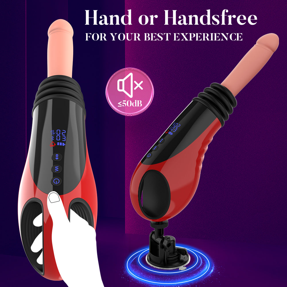 Acmejoy - 9 Thrusting Vibrating Heating Dildo Sex Machine Dildos - Tophatter Daily Deals