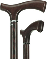 Genuine Wenge Wood Fritz Comfort Handle - Standard Size Simple Collar Fritz Handled Canes - Tophatter Daily Deals