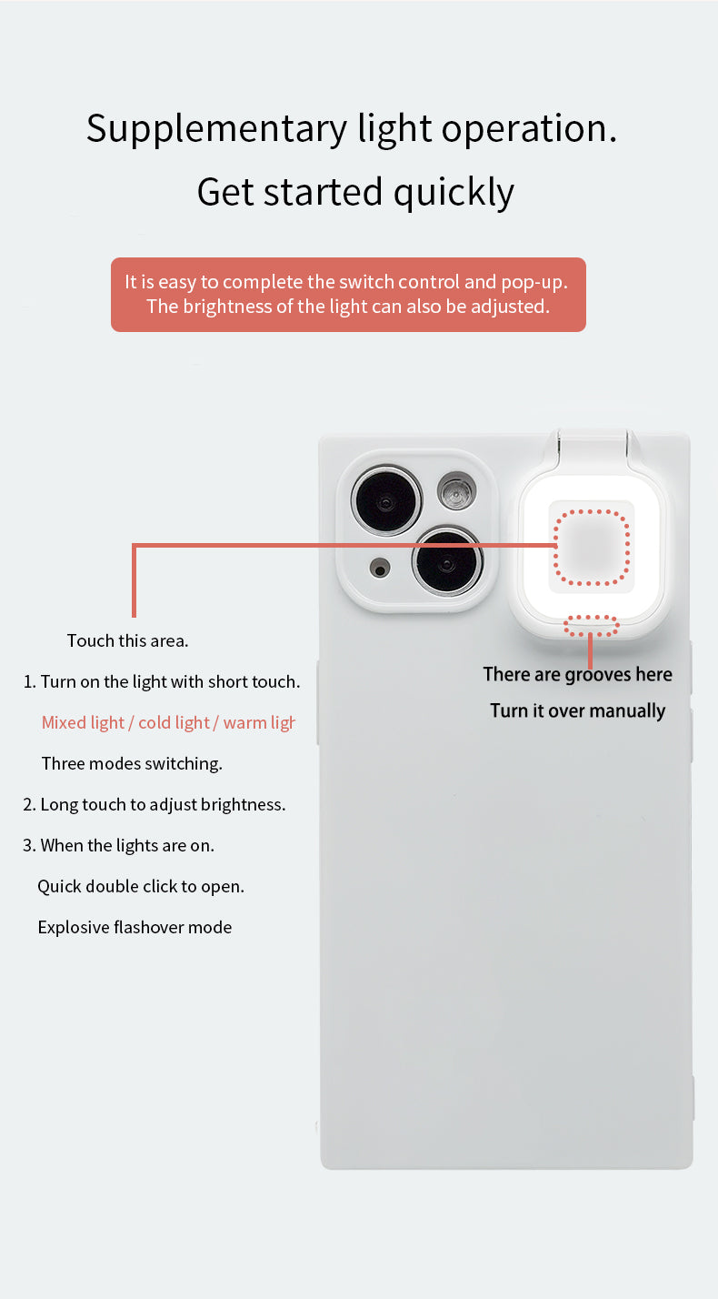 Ring Selfie Flip Light iPhone Case - 3 Colors Phone Cases - Tophatter Daily Deals