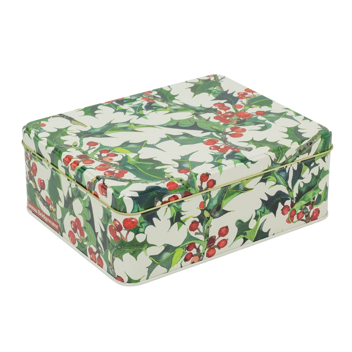 Emma Bridgewater - Holly Rectangular Tin | Christmas Storage & Display Tin Tin - Tophatter Daily Deals