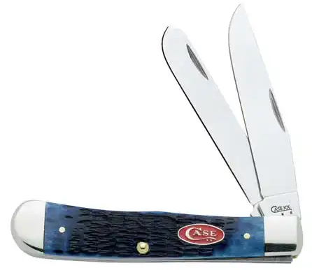 Case Trapper - Navy Blue Jigged Bone - 07051 Traditional Knives - Tophatter Daily Deals