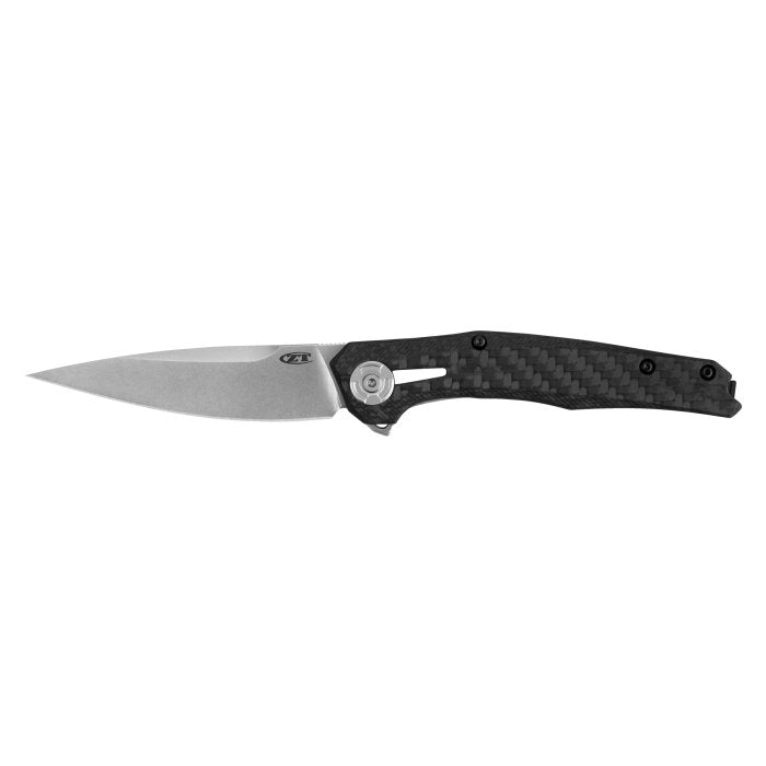Zero Tolerance 0707 - Flipper - Stonewashed 20CV Blade - Carbon Fiber Handle - CLOSEOUT Knives - Tophatter Daily Deals