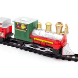 9 Piece Battery Operated Mini Christmas Train Set | Festive Toy Train Set With 57cm Track Christmas Decoration | Toy Railway And Train Set For Kids Train Set - Tophatter Daily Deals