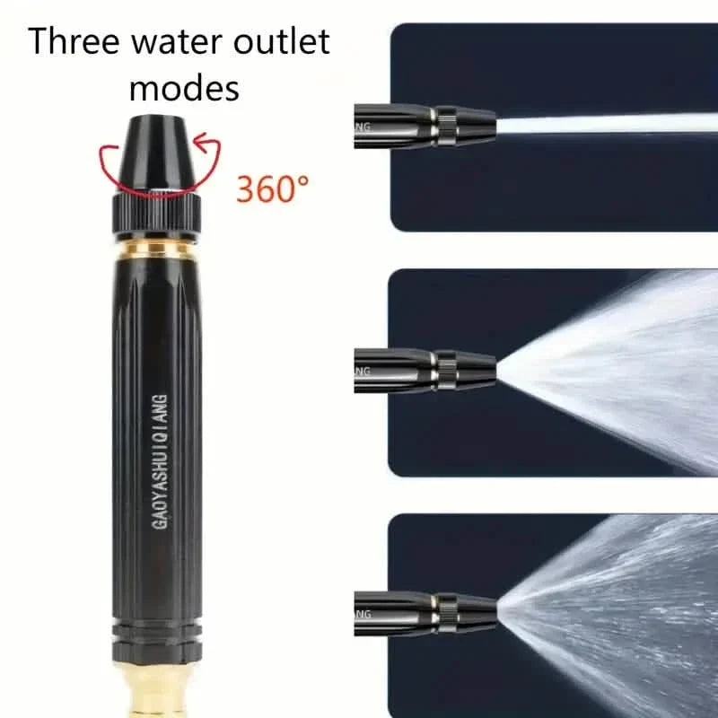 Portable High-Pressure Car Wash Gun – Multi-Function Garden Hose Nozzle Garden & Patio - Tophatter Daily Deals