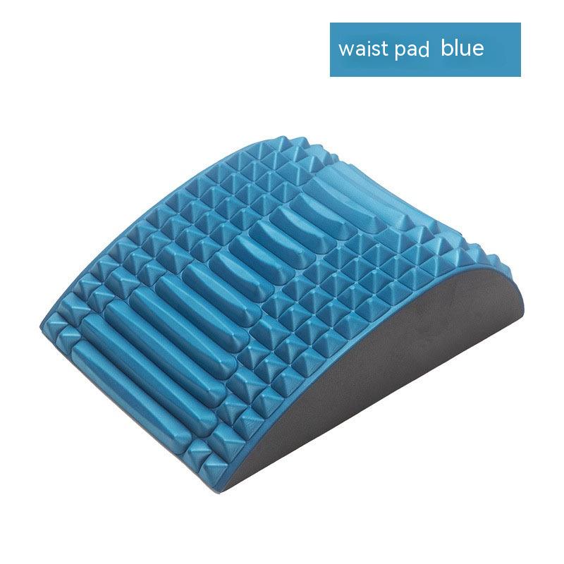 Back Stretcher Pillow Neck Lumbar Support Massager For Neck Waist Back Sciatica Herniated Disc Pain Relief Massage Relaxation Dark Blue 0 - Tophatter Daily Deals