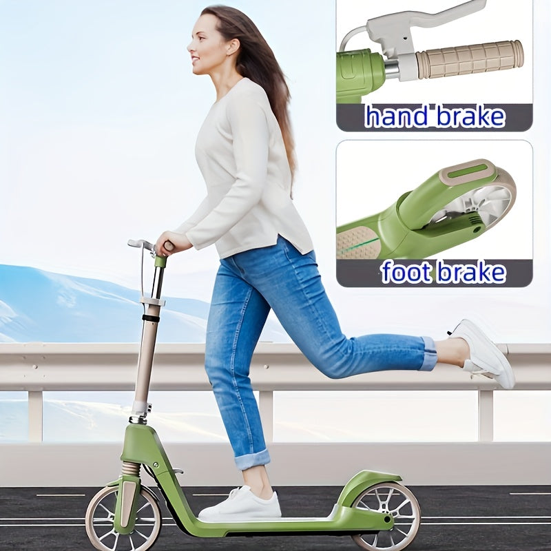 Adult Scooter PU Wheels Suspension Brake Riding Scooters - Tophatter Daily Deals