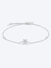 V To Z Zircon 925 Sterling Silver Bracelet X Silver One Size Bracelets - Tophatter Daily Deals