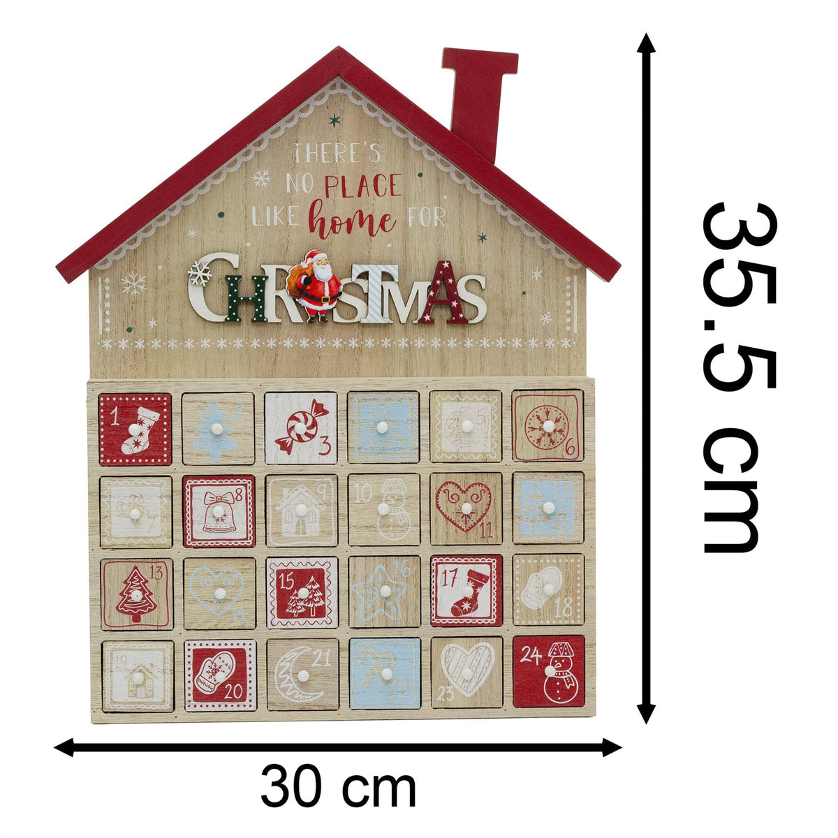 Winter Wonderland House Christmas Advent Calendar | Wooden Advent Calendar Advent Calendar - Tophatter Daily Deals
