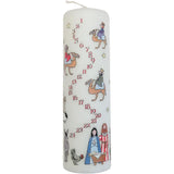 Traditional Countdown To Christmas Advent Candle | Christmas Nativity Pillar Advent Candle With Numbers | Advent Christmas Candle Festive Pillar Candle Advent Candle - Tophatter Daily Deals