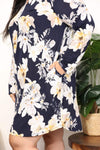 Sew In Love Full Size Flower Print Shirt Dress Casual Dresses - Tophatter Daily Deals