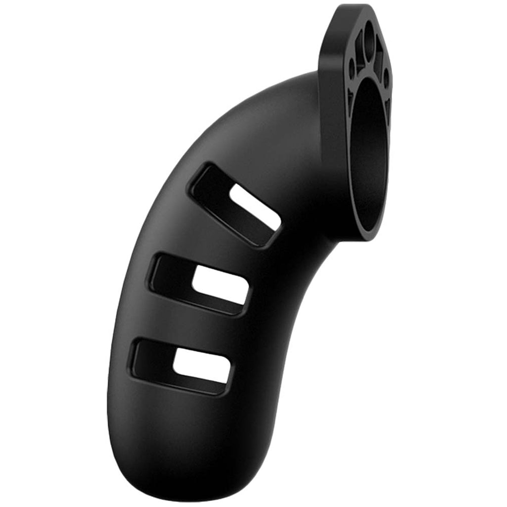 ManCage 21 4.5 Inch Silicone Cock Cage in Black - Tophatter's Adult Products Bondage and Fetish > Cock and Ball Devices - Tophatter Daily Deals