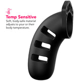 ManCage 21 4.5 Inch Silicone Cock Cage in Black Bondage and Fetish > Cock and Ball Devices - Tophatter Daily Deals
