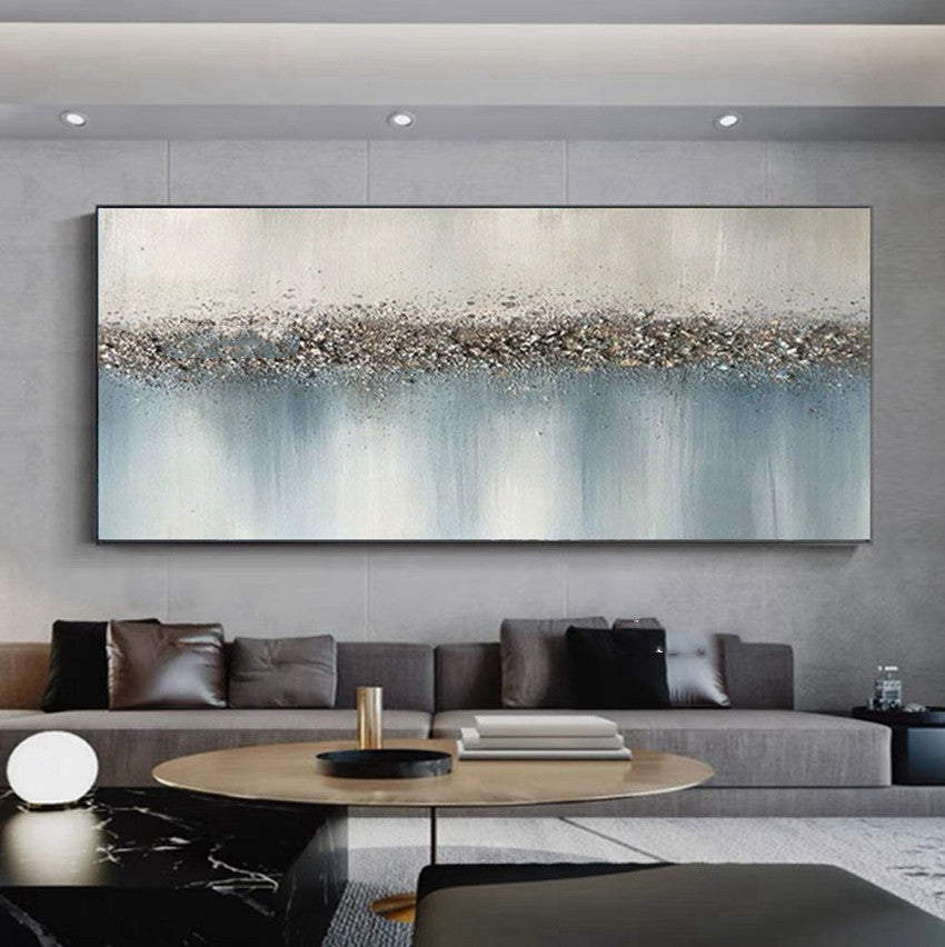 Abstract Foil Artwork Modern Decor Oil Painting On Canvas Lanscaple Pure Hand-painted Pictures Unframed C 0 - Tophatter Daily Deals