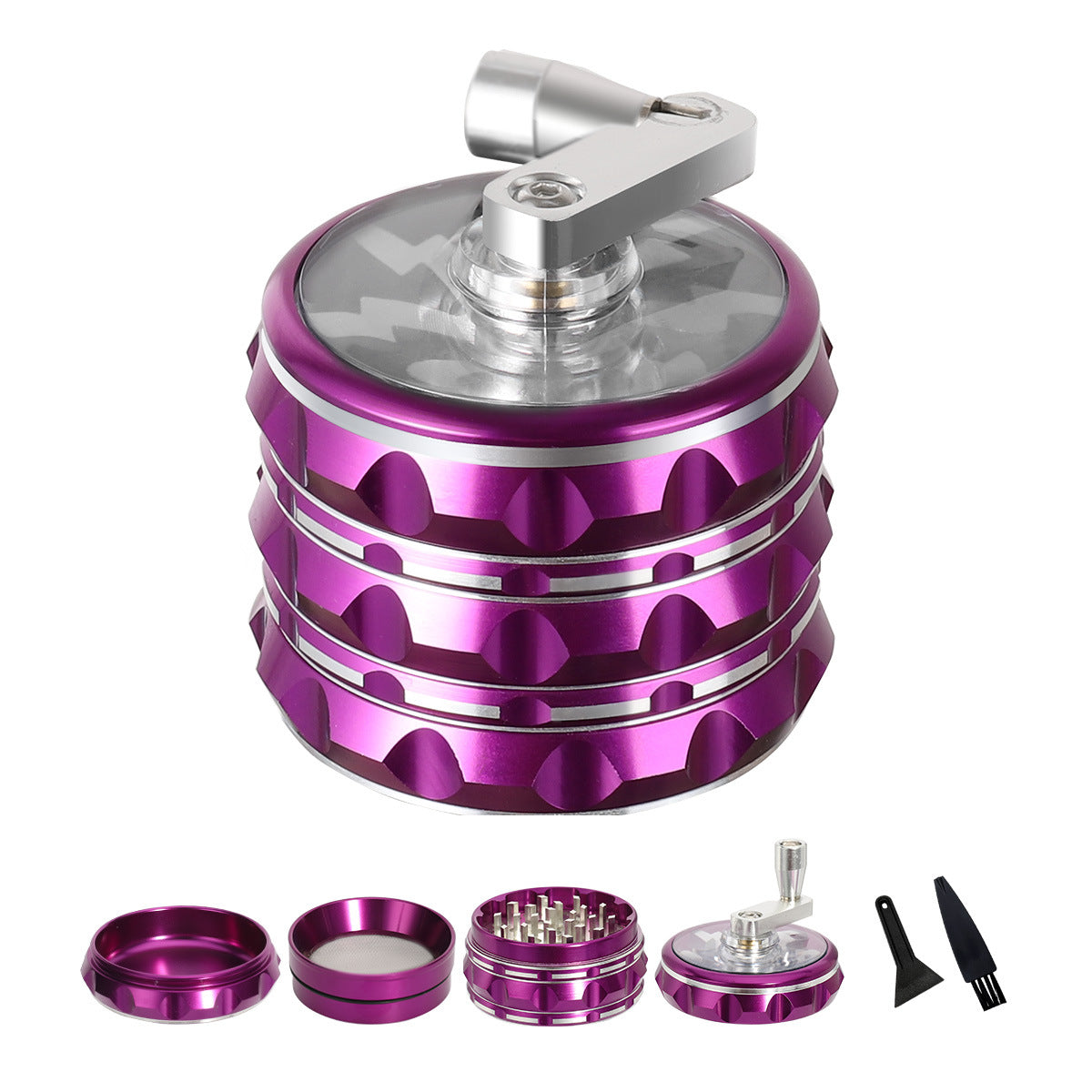 Aluminum Alloy Four-layer Lightning Hand Smoke Eliminator 0 - Tophatter Daily Deals