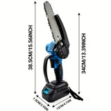 6-inch Cordless Mini Chainsaw – Handheld Electric, Lightweight, Battery-Powered Home Improvement - Tophatter Daily Deals