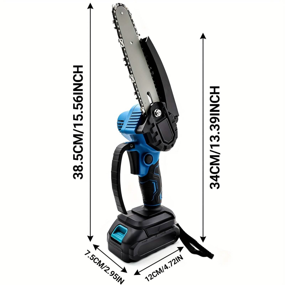 6-inch Cordless Mini Chainsaw – Handheld Electric, Lightweight, Battery-Powered Home Improvement - Tophatter Daily Deals