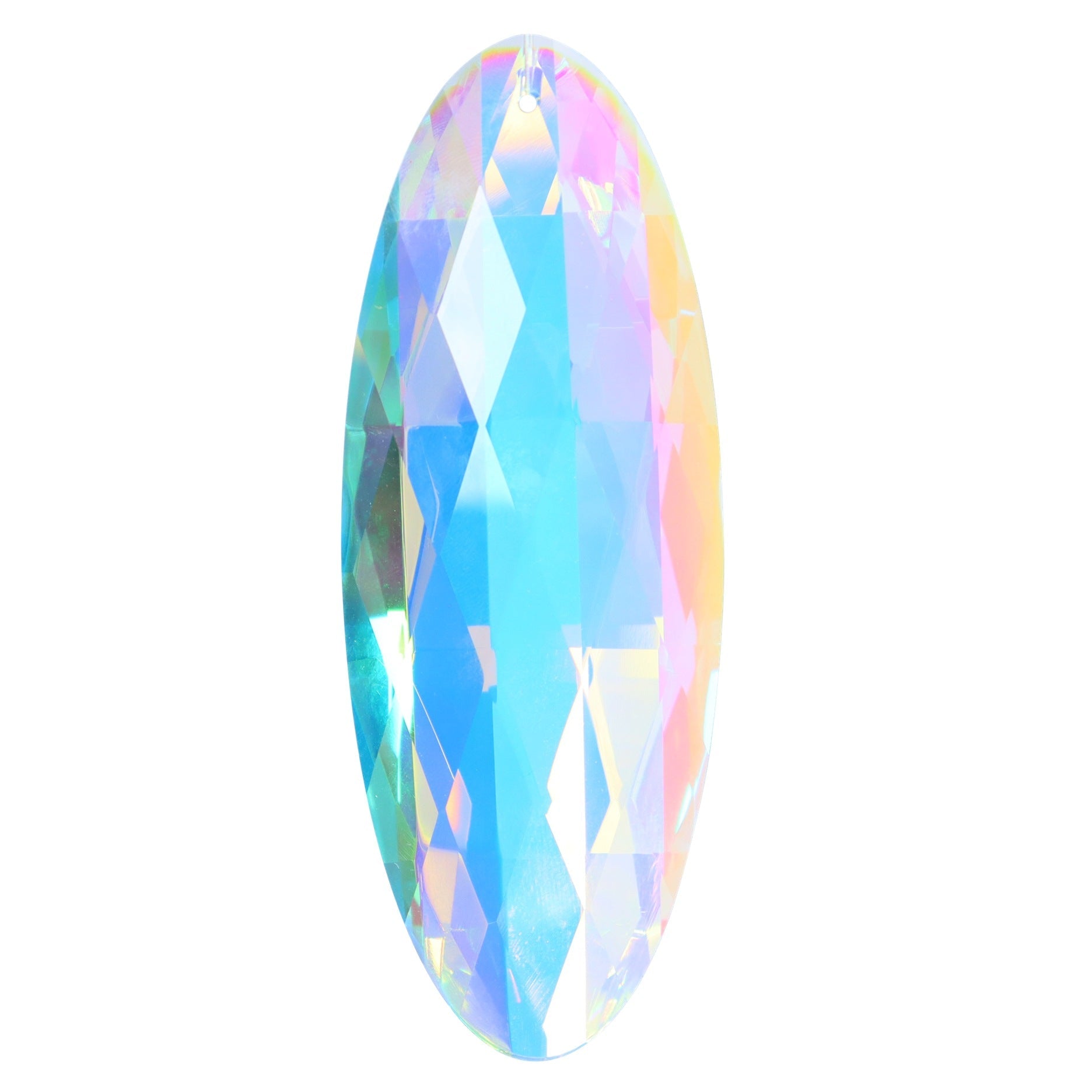 Big Crystal Pendant Light Catching Gift Pendant New Product 120mmAB color long oval 0 - Tophatter Daily Deals