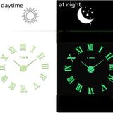 Acrylic Mirror Living Room Creative Wall Clock Product Decoration D 0 - Tophatter Daily Deals