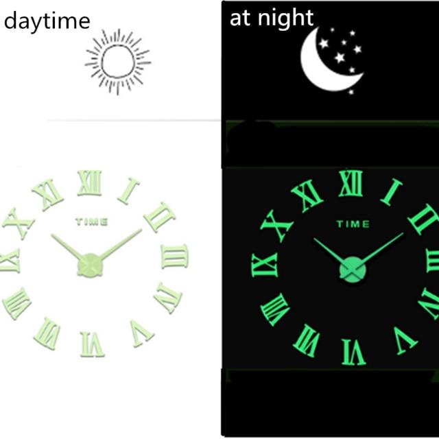 Acrylic Mirror Living Room Creative Wall Clock Product Decoration D 0 - Tophatter Daily Deals