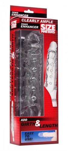 Size Matters Clearly Ample – Penis Enhancer Sheath > Sex Toys For Men > Penis Sleeves - Tophatter Daily Deals