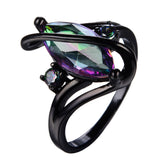 Black Gold S Shaped Zircon High End Diamond Ring For Men Bright color 0 - Tophatter Daily Deals