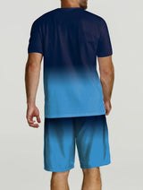 3D Digital New Print Summer Short Sleeve Shorts Leisure Sports Suit 0 - Tophatter Daily Deals