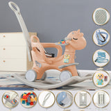 Baby Rocking Cart Birthday Gift Coral powder Exclusive edition 0 - Tophatter Daily Deals