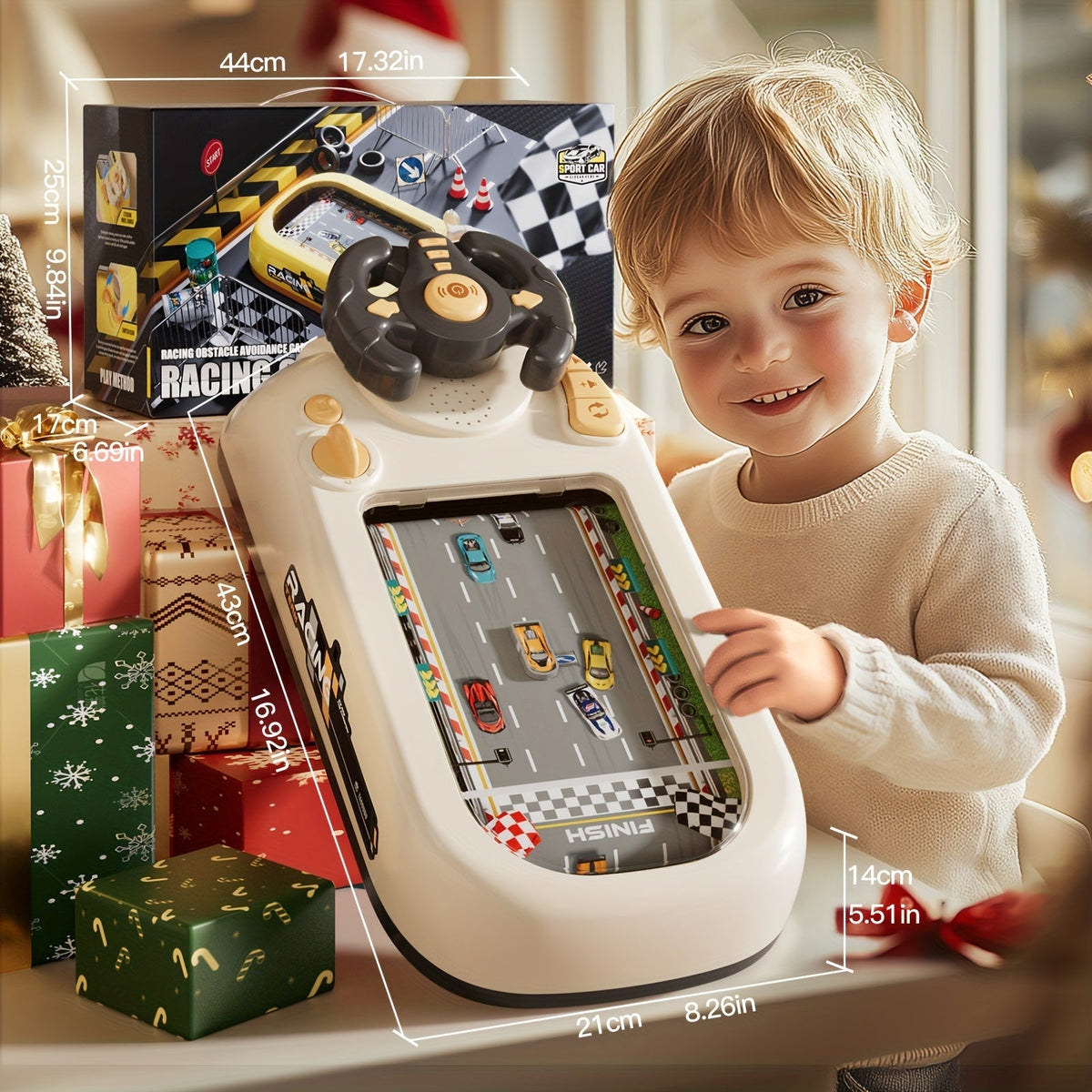 Racing Steering Wheel Toy for Kids Interactive Play Toys & Games - Tophatter Daily Deals