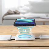 3 In 1 Magnetic Foldable Wireless Charger Charging Station Multi-device Folding Cell Phone Wireless Charger Gadgets 0 - Tophatter Daily Deals